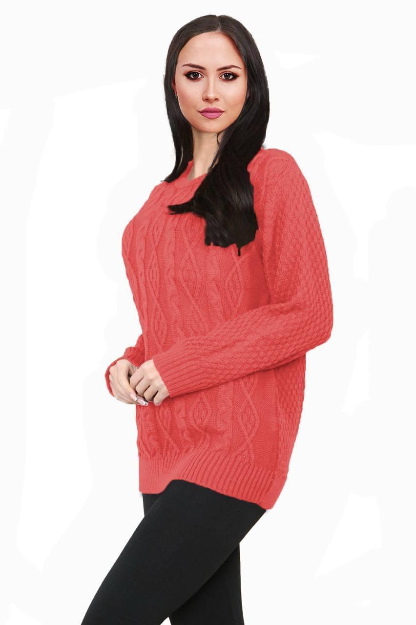 Women Long Sleeve Chunky Cable Knitted Crew Neck Winter Sweater Jumper Top - Toi ‘n’ Moi Ltd