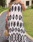 Black Plus Size Western Print Halter Maxi Dress - Toi ‘n’ Moi Ltd