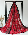 Womens Ladies Christmas Festive Scarf Santa Claus Snowman Print Winter Gifts UK - Toi ‘n’ Moi Ltd