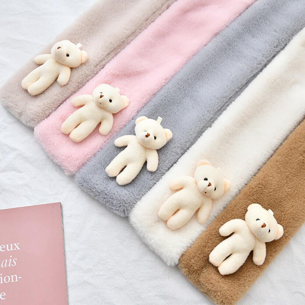 Fur Plush Thicken Kids Gift Plush Scarf Warm Bib Bear Cross Scarf Neckerchief UK - Toi ‘n’ Moi Ltd