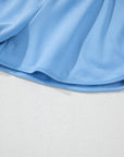 Beau Blue Striped Accent Pullover and Shorts Two Piece Casual Set - Toi ‘n’ Moi Ltd