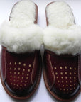 Women`S/Ladies Winter Slippers 100% Natural Leather&Sheepw - Toi ‘n’ Moi Ltd