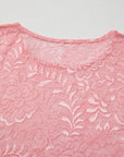 Blossom Floral Lace Sheer Long Sleeve Top - Toi ‘n’ Moi Ltd