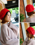 Ladies Soft Knit Beanie Crochet Knitted Style Beanie Hat for Women Slouchy Hats - Toi ‘n’ Moi Ltd