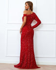Fiona Red One Shoulder Gown
