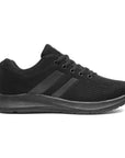 Mens Trainers Black Adults Lace up Casual Sportswear Knitted SIZE - Toi ‘n’ Moi Ltd
