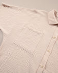 Black Plain Half Button Collared Pocket Loose Romper - Toi ‘n’ Moi Ltd