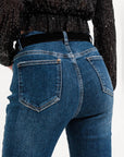 Flare Jeans With Split Hem