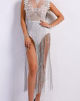 Grey Fringe Tassel Dress
