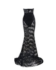Black Lace Evening Gown - Toi ‘n’ Moi Ltd
