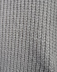 Cut Out Tie Bow Sleeve Detail Chunky Knitted Top