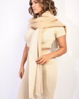 Winter Oversized Scarf with Tassel