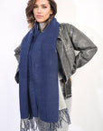 Winter Oversized Scarf with Tassel
