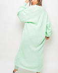 Chunky Knitted Balloon Sleeve Long Maxi Cardigan - Toi ‘n’ Moi Ltd