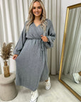 Knitted Long Sleeve Belted Cardigan