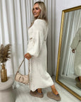 Knitted Long Sleeve Belted Cardigan