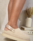 Chunky Slingback Closed Toe Clogs