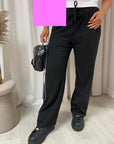 Drawstring Elastic Waist Lounge Trouser