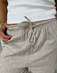 Drawstring Elastic Waist Lounge Trouser