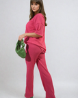 Cheesecloth Pattern Top and Trouser Co-ord Set - Toi ‘n’ Moi Ltd