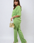 Cheesecloth Pattern Top and Trouser Co-ord Set - Toi ‘n’ Moi Ltd