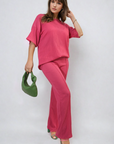 Cheesecloth Pattern Top and Trouser Co-ord Set - Toi ‘n’ Moi Ltd