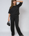 Cheesecloth Pattern Top and Trouser Co-ord Set - Toi ‘n’ Moi Ltd