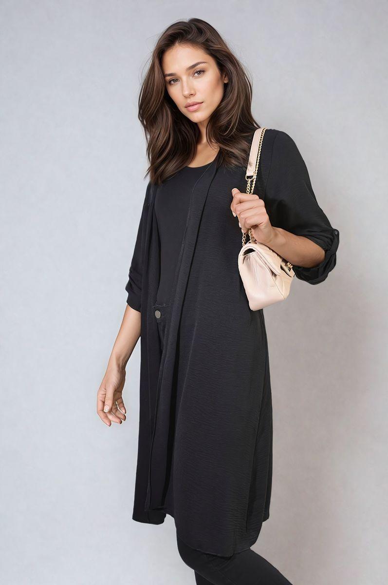 Open Front Knitted Long Cardigan - Toi ‘n’ Moi Ltd