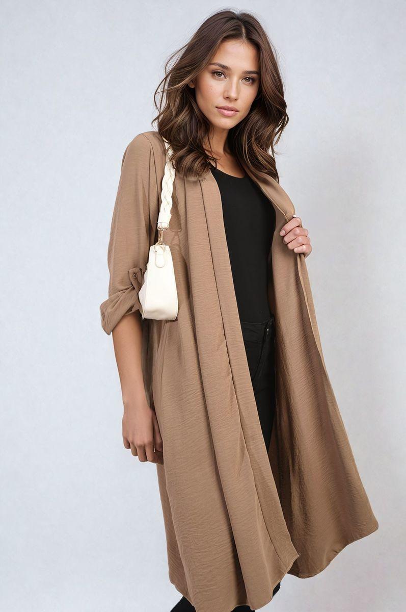 Open Front Knitted Long Cardigan - Toi ‘n’ Moi Ltd