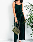 Faux Suede Gold Chain Shoulder Bag