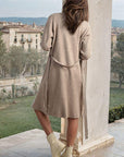 Long Belted Knitted Cardigan with Front Pockets - Toi ‘n’ Moi Ltd