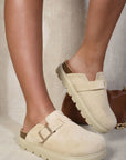 Chunky Closed Toe Buckle Sandals - Toi ‘n’ Moi Ltd