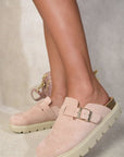 Chunky Closed Toe Buckle Sandals - Toi ‘n’ Moi Ltd