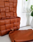 Woven Bag with Chain Strap