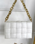 Woven Bag with Chain Strap