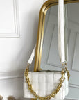 Woven Bag with Chain Strap
