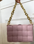 Woven Bag with Chain Strap