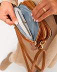 Multi-pocket Crossbody Zipper Bag