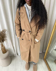 Belted Button Hooded Trench Coat - Toi ‘n’ Moi Ltd