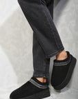 Ankle Cozy Plush Lining Thick Sole Fluffy Slippers - Toi ‘n’ Moi Ltd