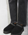 Ankle Cozy Plush Lining Thick Sole Fluffy Slippers - Toi ‘n’ Moi Ltd