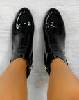 Contrast Heeled Ankle Boots