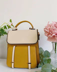 Faux Leather Gold Detail Shoulder Bag
