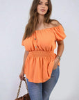 Button Front Cinched Waist Top - Toi ‘n’ Moi Ltd