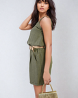 Strappy Button Top