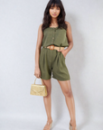 Strappy Button Top