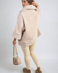 Cowl Neck Oversized Cape Jacket