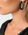 Crystal Hoop Earrings
