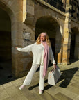 Chunky Knitted Button Up Cardigan Wide Leg Trousers Co-ord Set - Toi ‘n’ Moi Ltd