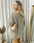 Loose Long Sleeve Knitted Jumper